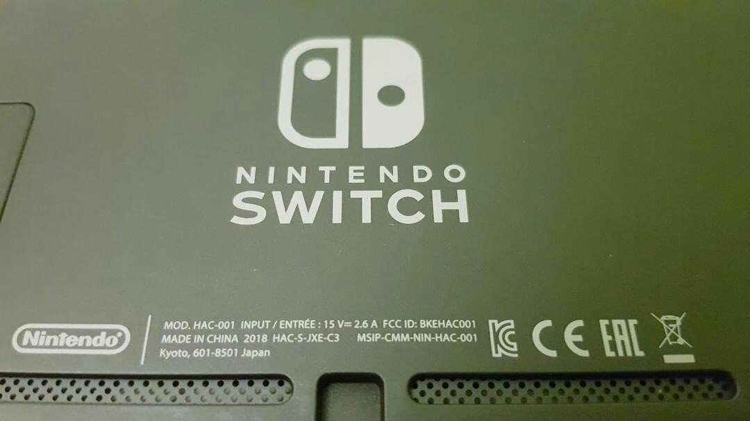 Nintendo consola switch Hackeable Serial XAJ7002XXXXXXX